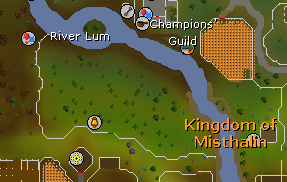 The cow pen north of Lumbridge — the supported Cow mode location for the F2P Fighter